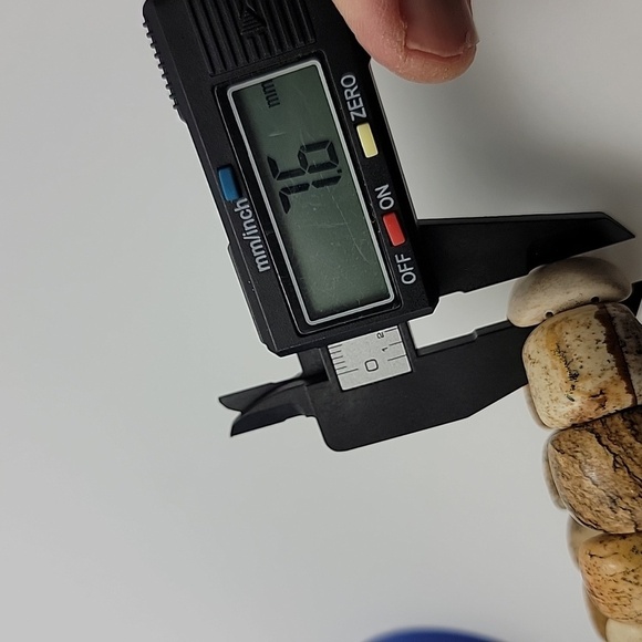 Picture, Owyhee or Landscape Jasper Beaded Stretch Bracelet US Size 7.50" Unisex - Picture 11 of 11